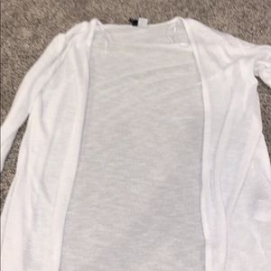 White cardigan